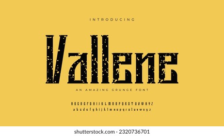 An Amazing new collection font with grunge effect