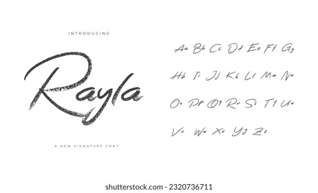 An amazing new collection signature font