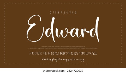 An amazing new collection signature font