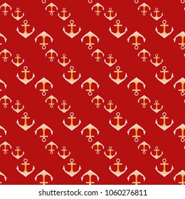 Amazing new multicolor sea glamorous magian anchor background seamless.