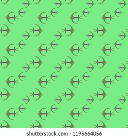 Amazing new multicolor sea glamorous fairy anchor background seamless.