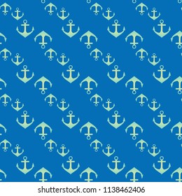 Amazing new multicolored sea charming magical anchor background seamless.