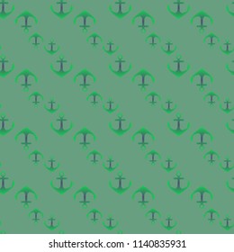 Amazing new multicolored sea charming magian anchor background seamless.