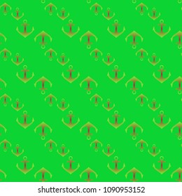 Amazing new multicolored sea glamorous fairy anchor background seamless.