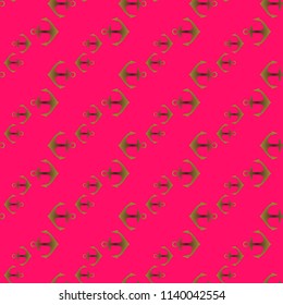 Amazing new multicolored sea glamorous magic anchor background seamless.