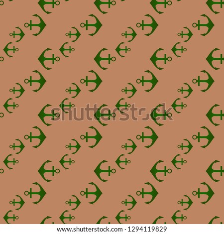 Amazing new multicolored sea glamorous magical anchor background seamless.