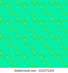 Amazing new multicolored sea lovely magic anchor background seamless.