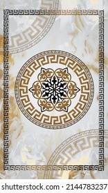 amazing ornament and floral motifs. Carpet border frame pattern.