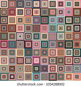 Amazing pastel colors 3d vintage geometric pattern. Vector