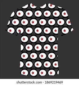 amazing pattern apply on T shirt