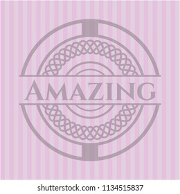 Amazing pink emblem