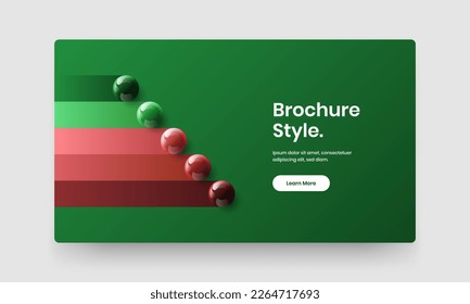 Amazing poster design vector illustration. Modern realistic balls web banner layout.