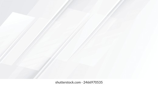 Amazing premium background. Elegant gray white diagonal lines with smooth soft shadow. Light silver grey gradient. Geometric modern stripe design