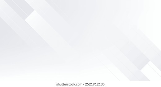 Amazing premium background. Elegant gray white diagonal lines with smooth soft shadow. Light silver grey gradient. Geometric modern stripe design
