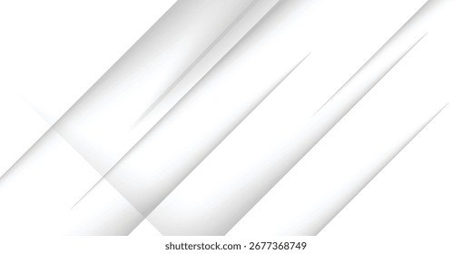 Amazing premium background. Elegant gray white diagonal lines with smooth soft shadow. Light silver grey gradient. Geometric modern stripe design  modern