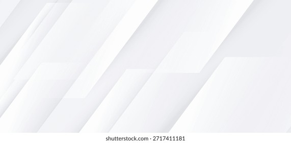 Increíble fondo premium. Elegantes líneas diagonales blancas grises con suave sombra. Gradiente gris plateado claro. Diseño geométrico moderno de la raya