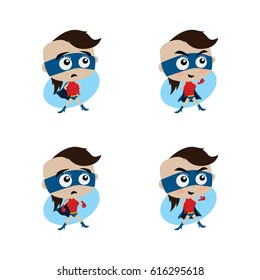amazing pretty cute beautiful young little woman superhero cartoon in classic pose