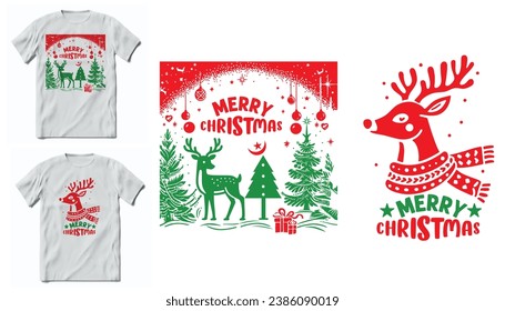 Amazing printable family t shirt design merry Christmas 