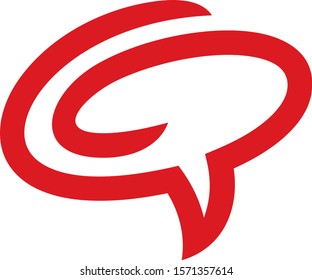 Amazing Red Bubble Speach Logo