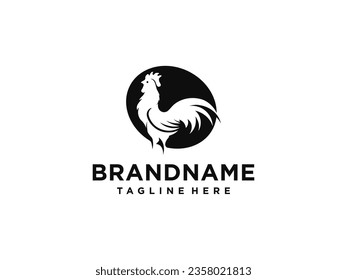 Amazing rooster logo design vector. rooster chicken logo design
