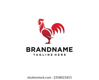 Amazing rooster logo design vector. rooster chicken logo design