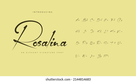 An Amazing Rosalina Signature Font