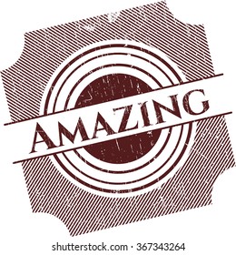 Amazing rubber grunge stamp