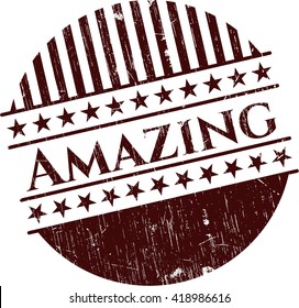Amazing rubber grunge texture seal