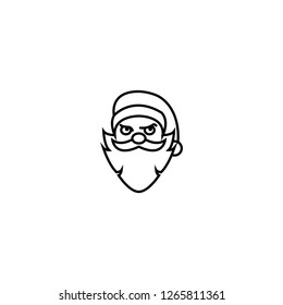 Amazing Santa Claus icon. Red santa claus icon.