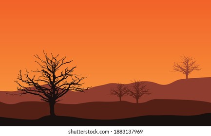 Amazing scenery of cloud at sunset in the afternoon. City vector