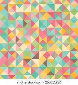 Amazing seamless colorful geometric pattern