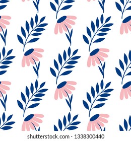 Amazing seamless floral pattern with bright colorful flowers and leaves. The elegant the template for fashion prints. Modern floral background. Textile. Scrapbooking. Wallpaper. For print. Wrapping.