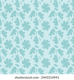Increíble patrón floral sin fisuras con flores de colores brillantes y hojas sobre un fondo azul. La elegante plantilla para estampados de moda. Fondo floral moderno.
