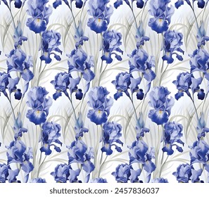 Amazing seamless floral pattern with bright colorful small flowers. Folk style millefleurs. Elegant template for fashion prints