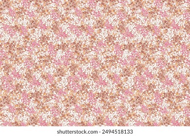 Amazing seamless floral pattern with bright colorful small flowers.