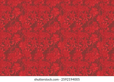 Amazing seamless floral pattern with bright colorful small flowers.