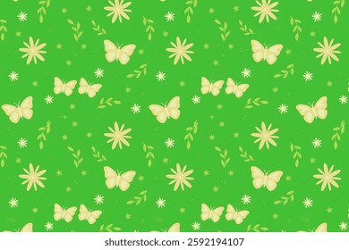 Amazing seamless floral pattern with bright colorful small flowers.