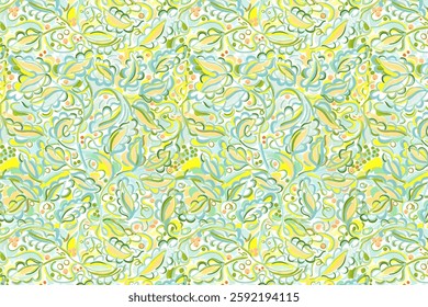 Amazing seamless floral pattern with bright colorful small flowers.