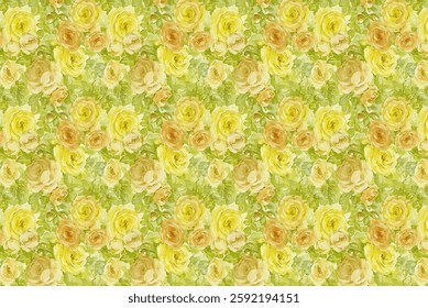 Amazing seamless floral pattern with bright colorful small flowers.