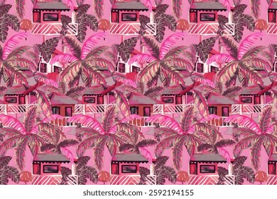 Amazing seamless floral pattern with bright colorful small flowers.