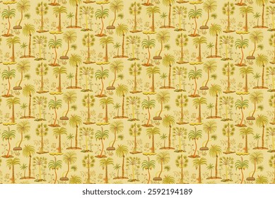 Amazing seamless floral pattern with bright colorful small flowers.