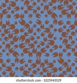 Amazing seamless pattern with bright tooth.