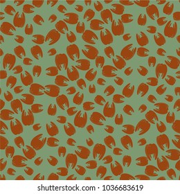Amazing seamless pattern with bright tooth.