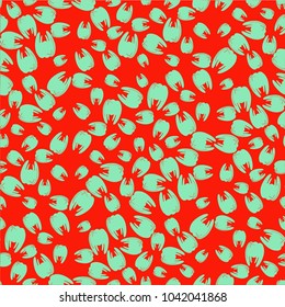 Amazing seamless pattern with bright tooth.