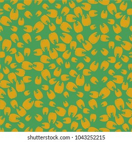 Amazing seamless pattern with bright tooth.