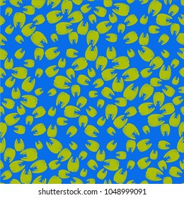 Amazing seamless pattern with bright tooth.