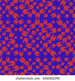 Amazing seamless pattern with bright tooth.