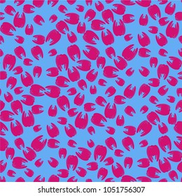 Amazing seamless pattern with bright tooth.