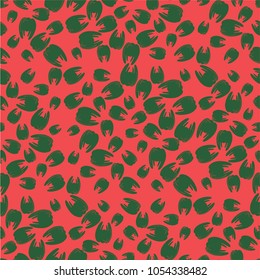 Amazing seamless pattern with bright tooth.