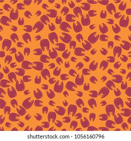 Amazing seamless pattern with bright tooth.